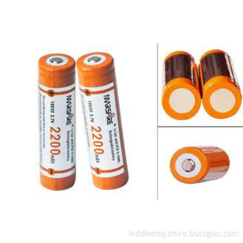 3.7V 2200mAh charging lithium ion batteries for power bank